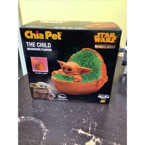 Chia Pet Star Wars The Mandalorian The Child Baby Yoda Grogu Disney Planter New